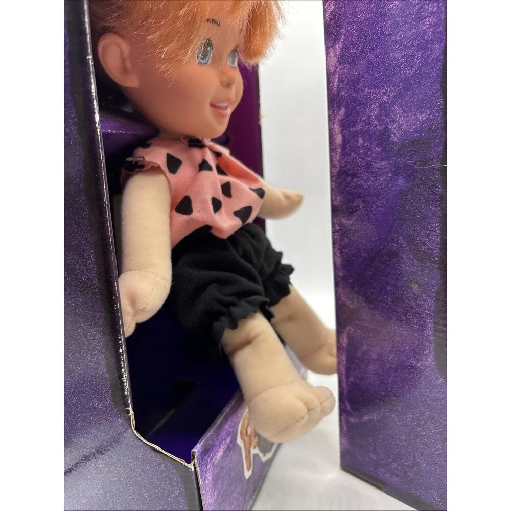 Vtg Bamm Bamm & Pebbles Dolls 1993The Flintstones Movie 12” Stuffed Movie New